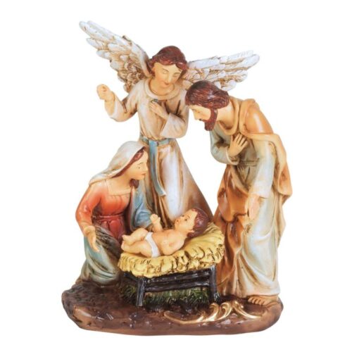 603799533676 Holy Family With Angel (Figurine)