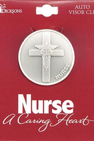 603799536073 Nurse A Caring Heart Visor Clip