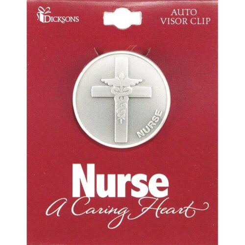 603799536073 Nurse A Caring Heart Visor Clip