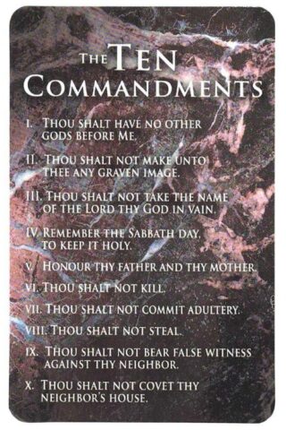 603799543279 10 Commandments Pocket Card