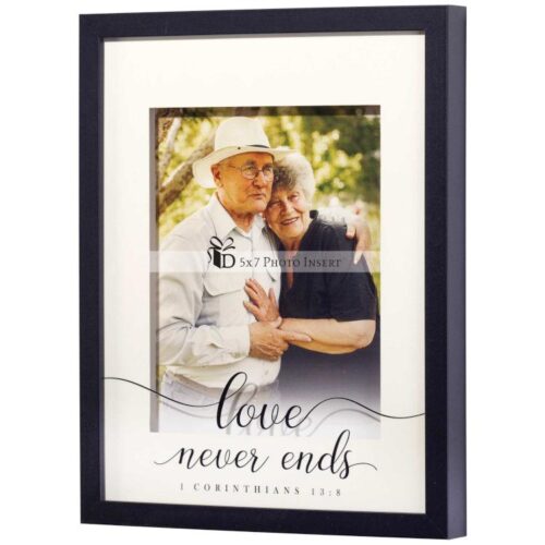 603799546041 Love Never Ends Photo Frame