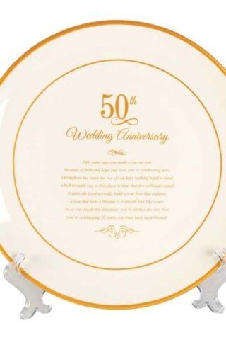 603799566292 50th Wedding Anniversary Plate