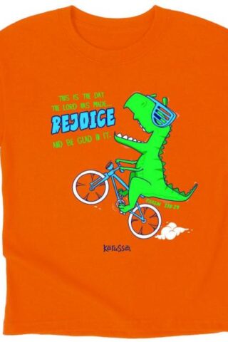 612978568064 Rejoice Dinosaur (Medium T-Shirt)