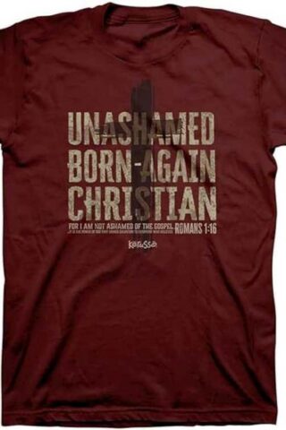 612978595572 Kerusso Unashamed Born Again Christian (Medium T-Shirt)