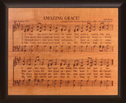 656200121757 Amazing Grace Framed Carving