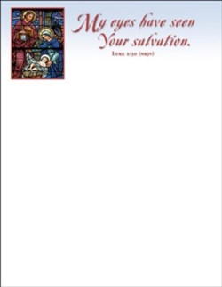 656248011737 Nativity My Eyes Have Seen Your Salvation Luke 2:30 NKJV Letterhead