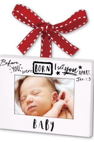 667665122982 Frame Scripture Ink Baby Metal (Ornament)