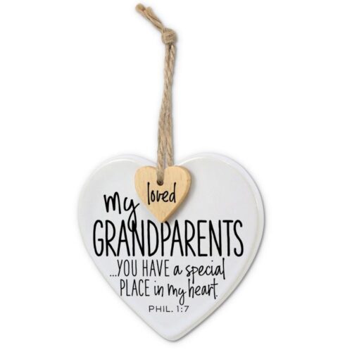 667665126331 Heart Tag Ornament Grandparents