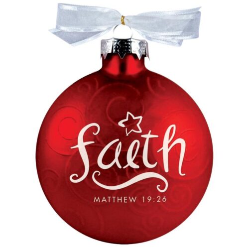 667665127642 Faith Swirl Glass Ball (Ornament)