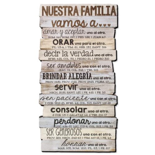 667665178842 Our Family Stacked Wood (Plaque)