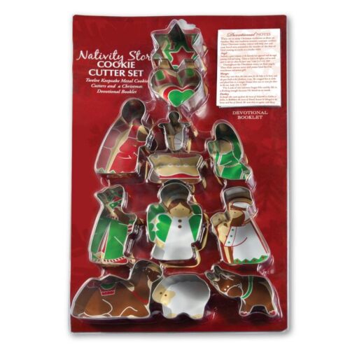 667665773238 Nativity Story Cookie Cutters With Devotional Booklet