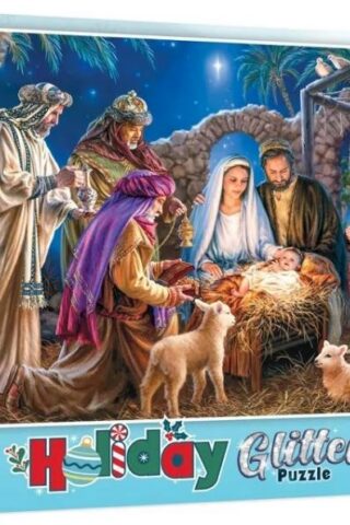 705988122477 Christ Is Born 100 Piece Glitter (Puzzle)