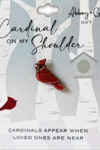 785525318587 Cardinal On My Shoulder Lapel