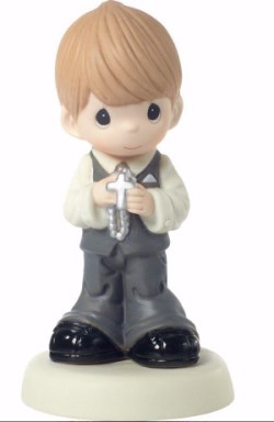 842181104401 May His Light Shine Communion Boy (Figurine)