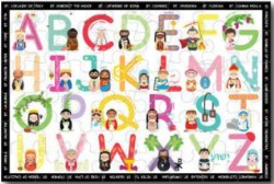 850022924156 Saints And Symbols Alphabet Giant Floor Puzzle