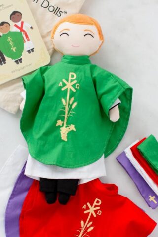 850042028964 Father Paul Catholic Priest Rag Doll 14 Piece Set