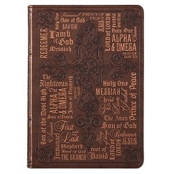 9781432127701 Names Of Jesus LuxLeather Journal