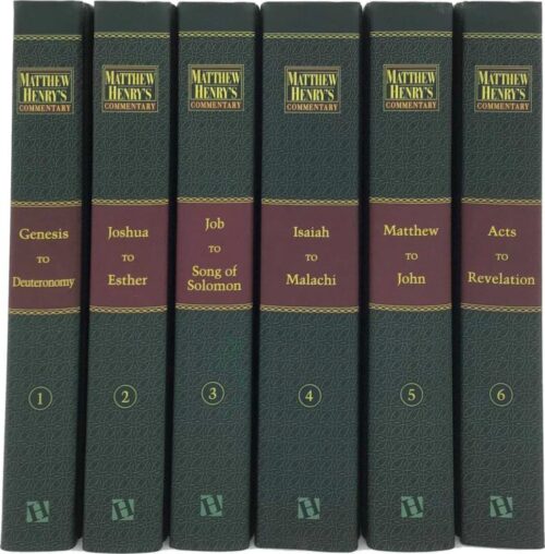 9781598564365 Matthew Henrys Commentary On The Whole Bible Set