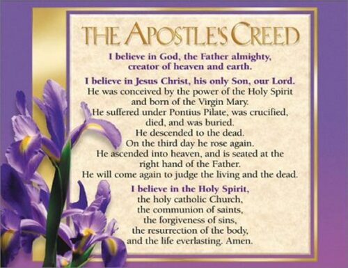 9789901983094 Apostles Creed Wall Chart