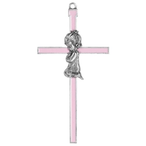 603799225861 Praying Girl Metal Cross