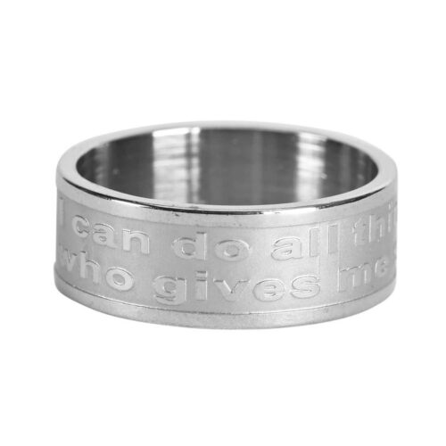 714611140856 Philippians 4:12b-13 (Size 6 Ring)