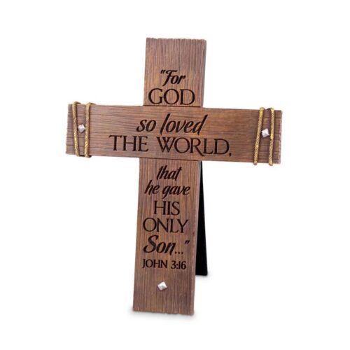 667665112488 For God So Loved The World Small Rugged Cross