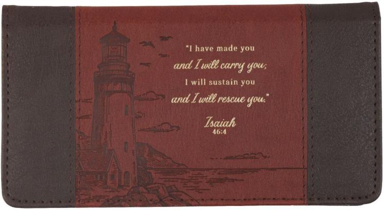 1220000326927 Premium Vegan Leather Scripture Checkbook Cover for Men & Women: I Will Carry Yo