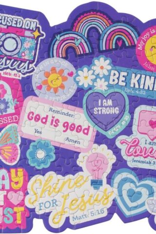 6006937170728 140 Piece Inspirational Scripture Boxed Mini Jigsaw Puzzle for Girls: Motivation