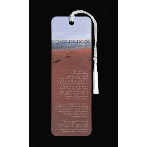 603799299978 Footprints Tassel Bookmark