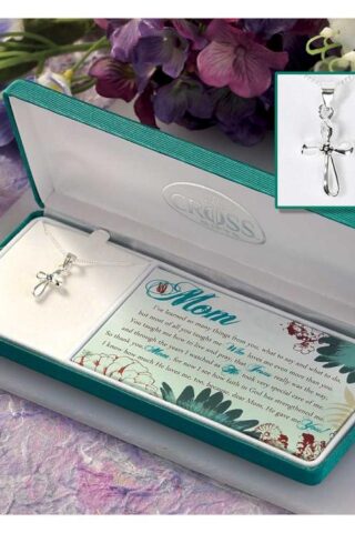 714611159254 Mom Floral Infinity Cross