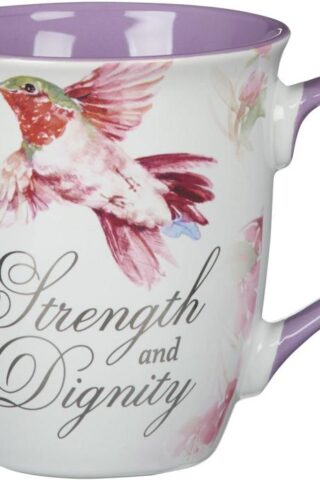 1220000324855 Large Ceramic Inspirational Scripture Coffee & Tea Mug for Women: Strength & Dig