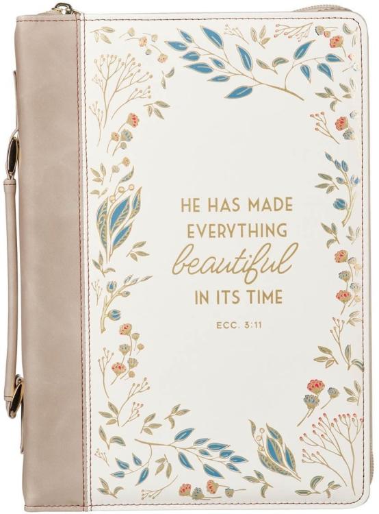 1220000327375 Fashion Premium Vegan Leather Inspirational Bible Cover for Women: Everything Be