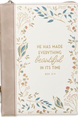 1220000327887 Fashion Premium Vegan Leather Inspirational Bible Cover for Women: Everything Be
