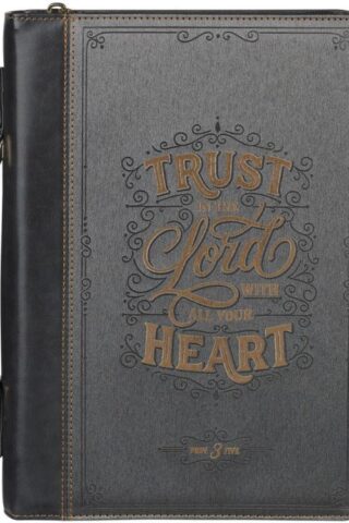 1220000329980 Premium Vegan Leather Inspirational Bible Cover for Women: Trust in The Lord Enc