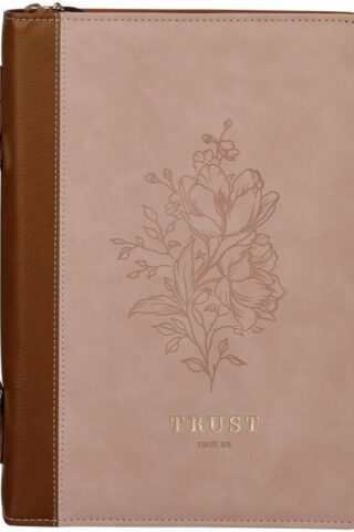 1220000329997 Premium Vegan Leather Inspirational Bible Cover for Women: Trust Encouraging Bib