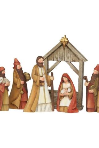 603799332477 Nativity Figures With Creche