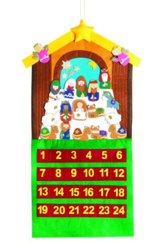 603799349499 Nativity Scene Felt Advent Calendar