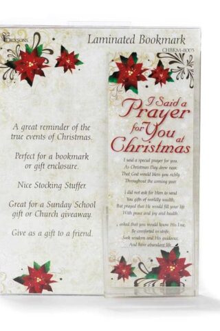 603799424295 I Said A Prayer For You At Christmas Bookmark