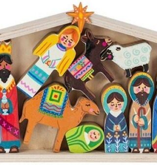 696322801212 Nativity Scene With Creche