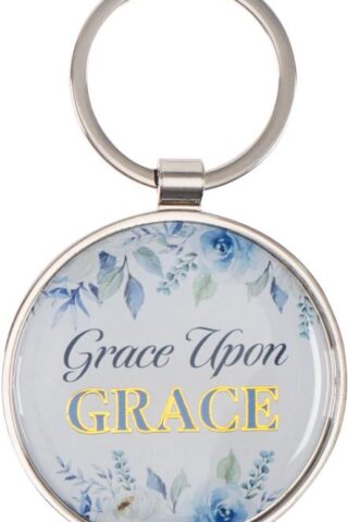 1220000324305 Inspirational Keychain for Women: Grace Upon Grace - Encouraging Bible Verse Acc