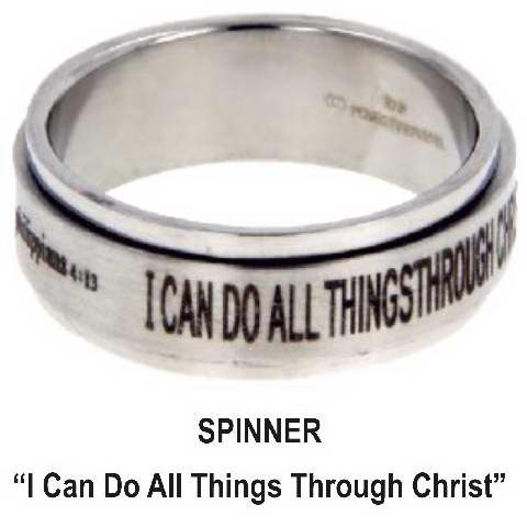 651263017252 I Can Do All Things Spinner (Size 12 Ring)