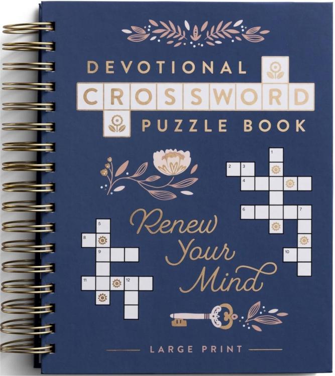 9798886030297 Devotional Crossword Puzzle Book Renew Your Mind (Large Type)