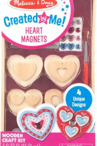000772096430 Created By Me Wooden Heart Magnets Craft Kit