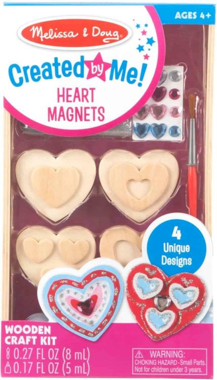 000772096430 Created By Me Wooden Heart Magnets Craft Kit