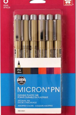053482502210 PIGMA Micron Plastic Nib Pen 6 Piece Set