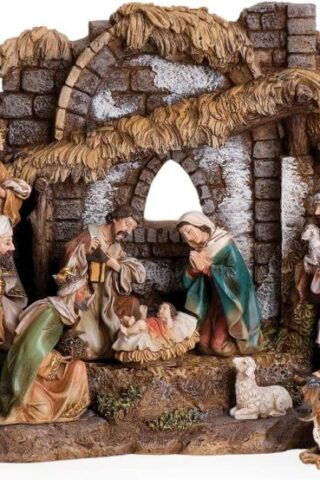 089945472103 Nativity Figures With Stable