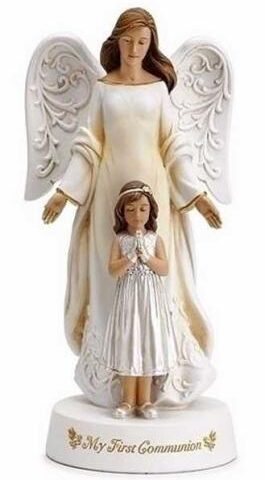 089945592771 Communion Angel With Girl (Figurine)