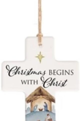 096069334651 Christmas Begins With Christ (Ornament)