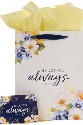 1220000138308 Be Joyful Always Large With Card And Tissue