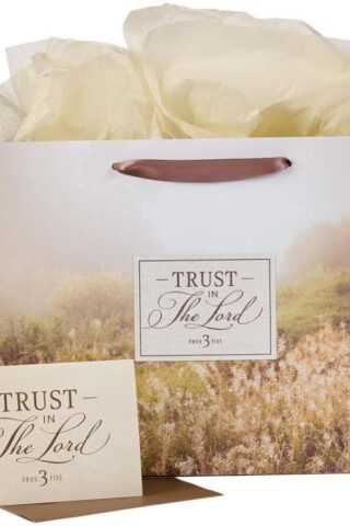 1220000320987 Large Landscape Gift Bag  for Men & Women w/Greeting Card & Tissue Paper Set: Tr